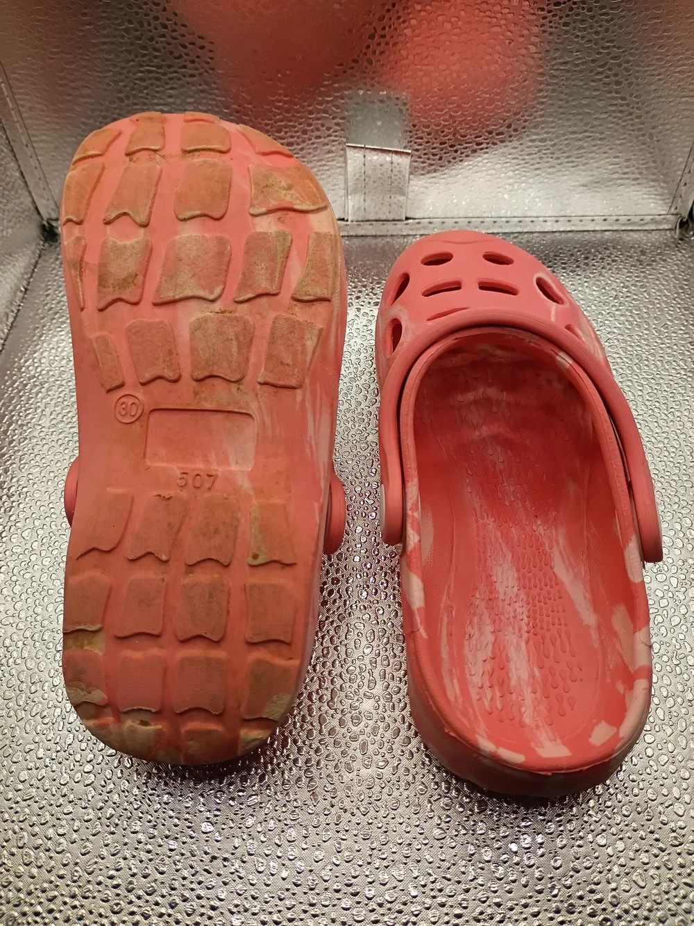 Kids Coral Pink Slip-On Clog Sandals